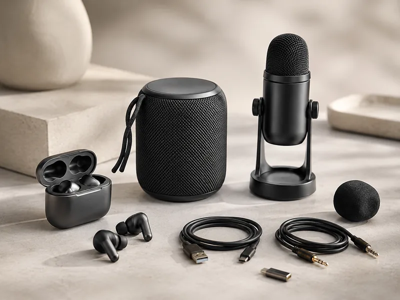 Audio products sourcing example for electronics and accessories