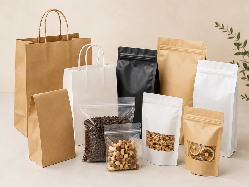Bags and pouches product sourcing example for packaging and private label products