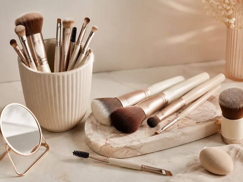 Cosmetic brushes product example for beauty and personal care sourcing