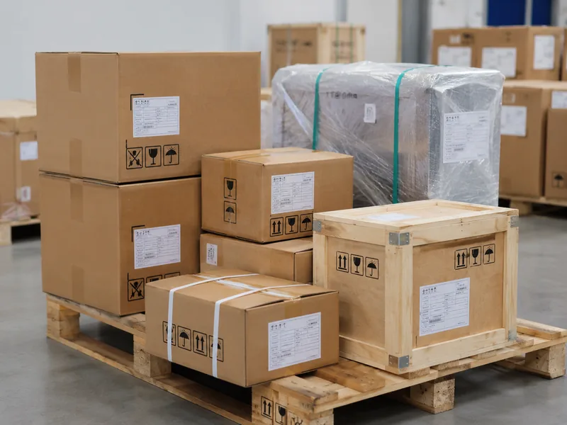 Export packing sourcing example for small machinery and industrial supplies