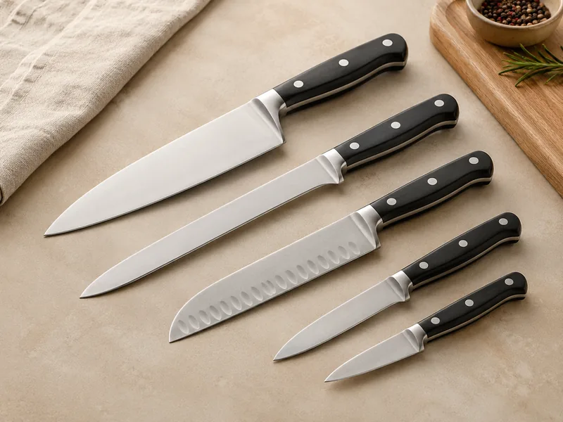 Kitchen knives product example for kitchen and dining sourcing