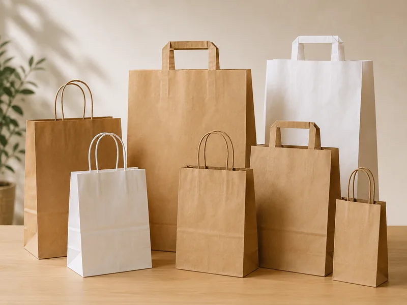 Paper bags product example for packaging and private label sourcing