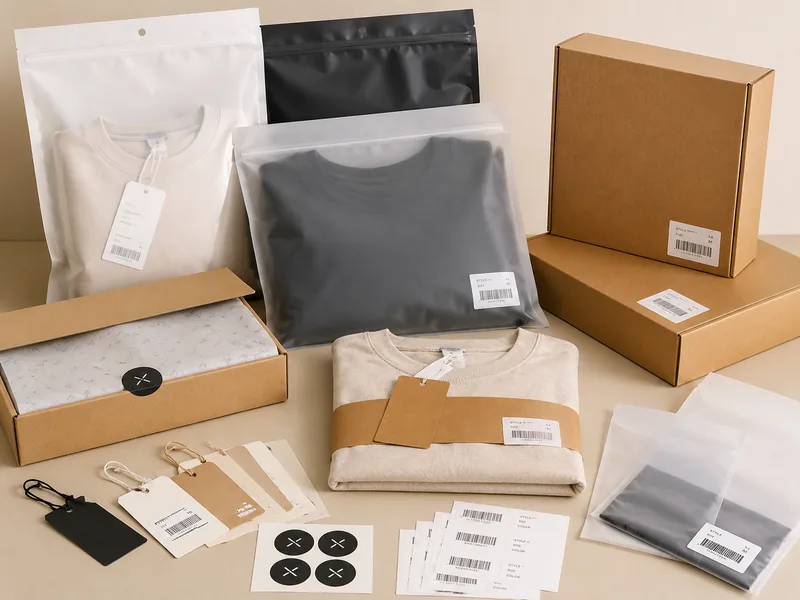 Retail packaging product example for apparel and accessories sourcing