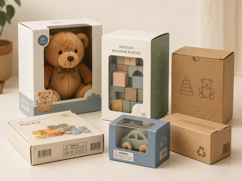 Retail toy boxes product example for toys and baby products sourcing