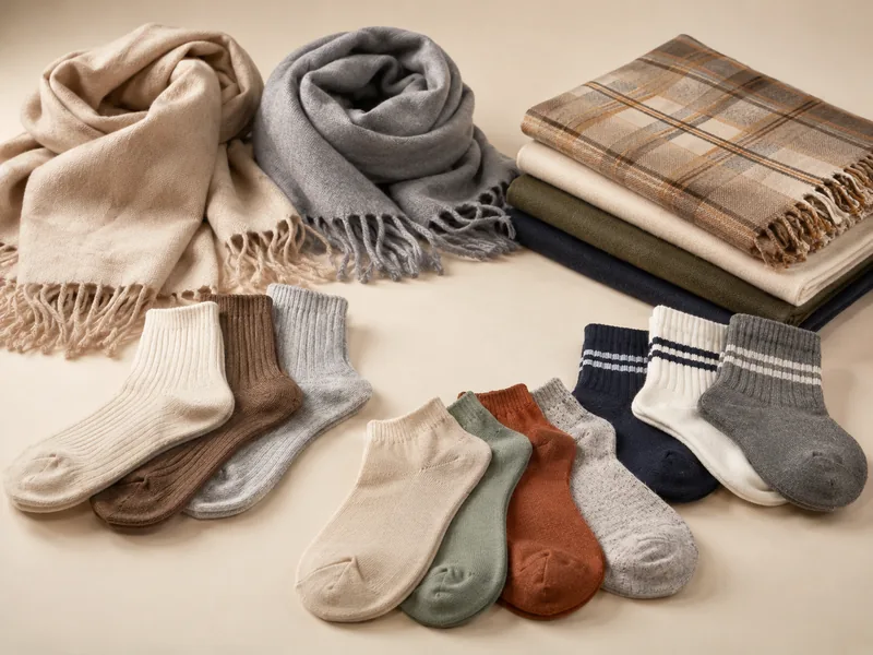 Scarves and socks product example for apparel and accessories sourcing