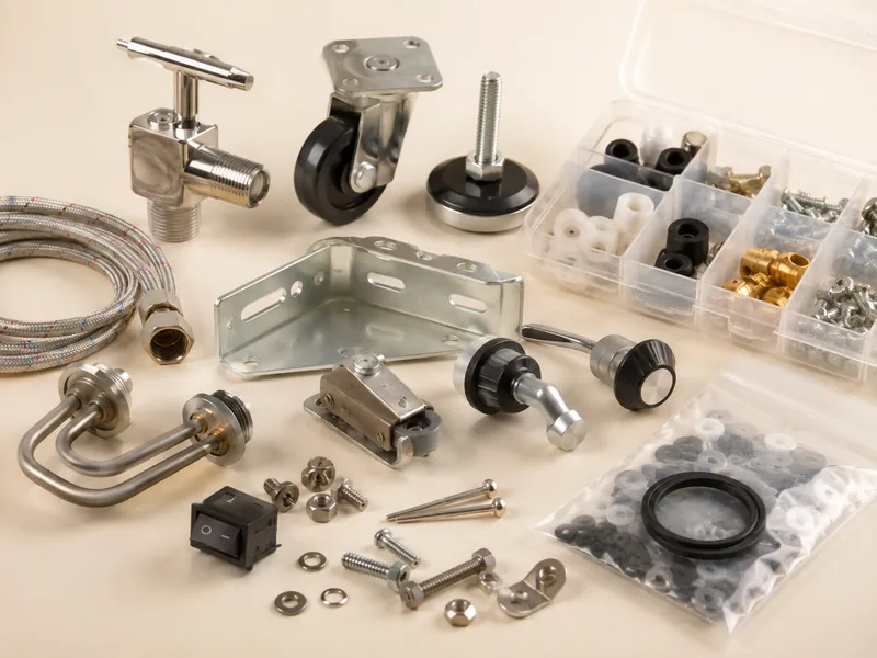 Spare parts and accessories sourcing example for commercial equipment