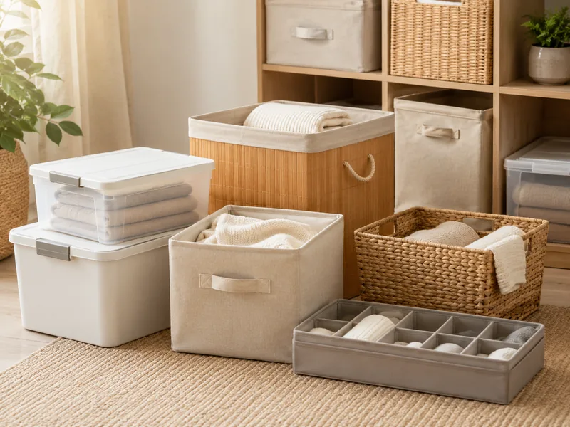 Storage boxes product example for home and living sourcing