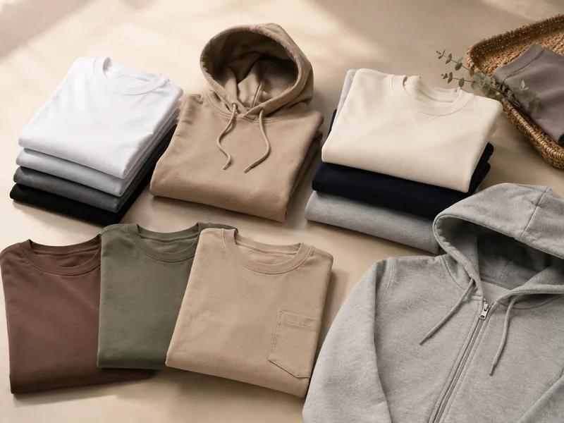 T-shirts and hoodies product example for apparel and accessories sourcing