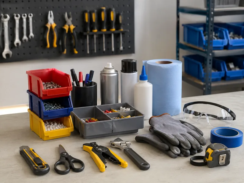 Workshop supplies sourcing example for small machinery and industrial supplies